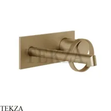 Gessi ANELLO Смеситель для раковины на планке, внешняя часть 63388-726, Warm Bronze Br.