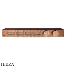 Gessi HI-FI Термостатический смеситель с полочкой, на 4 потока, внешняя часть 63026-726, Warm Bronze Br. Gessi HI-FI Термостатический смеситель с полочкой, на 4 потока, внешняя часть 63026-726, Warm Bronze Br.