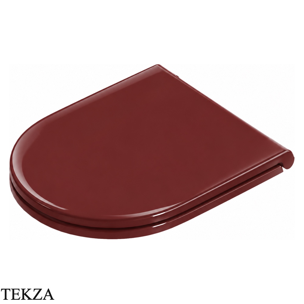 ArtCeram Solida сиденье с крышкой Flat быстросъёмное с микролифтом FLA016 68 71, Paprika глянец