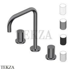 Ritmonio Diametro35 Impronte Смеситель для раковины, без гарнитура PR51AP201 F31, Frosted Black Chrome