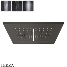 Gessi MINIMALI Накладная душевая панель 350x350, 3 функции 57875-707, Black Metal Brushed