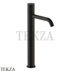 Fantini Nostromo Small Смеситель для раковины высокий, без донного клапана 50S1G906WF, Deep Black PVD