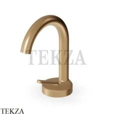 Zucchetti Isy22 Смеситель для раковины, без гарнитуры ZIS1401.P31, brushed british gold PVD
