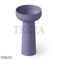 Dea Design Pedestal Basin Раковина напольная круглая Solid Surface DD2027 480 14, Lilac №14