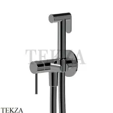 Newform Гигиенический душ с держателем и смесителем, 886.M0.077, Carbon satin