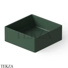 Dea Design Washbasins Раковина настольная квадратная Solid Surface DD9008 400 11, Dark Green №11