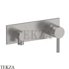 Fantini Nostromo Смеситель для душа с выводом для шланга, внешняя часть 50Q8E888B, Raw Metal PVD