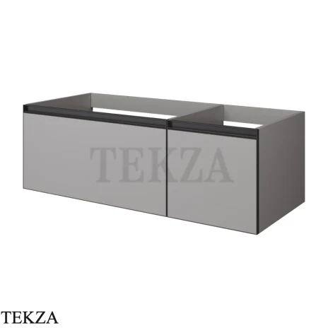 ARMADI ART QUATRO Тумба под раковину 120 см 790-M2-120-L-A, LUNA (луна), профиль ANTHRACITE (антрацит)
