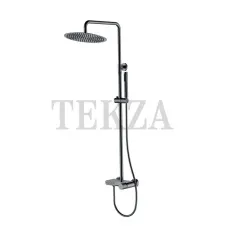 Boheme Stick Стойка-колонна для душа с изливом каскад Stick 128-SGM.4 Shine Gun Metal SPIRALE