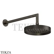 Gessi Inverso RIGATO Верхняя душевая лейка с кронштейном 63548-187, Aged Bronze Gessi Inverso RIGATO Верхняя душевая лейка с кронштейном 63548-187, Aged Bronze
