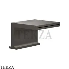 Gessi CASCATA Каскадный излив на борт ванны или подиум 20191-707, Black Metal Brushed
