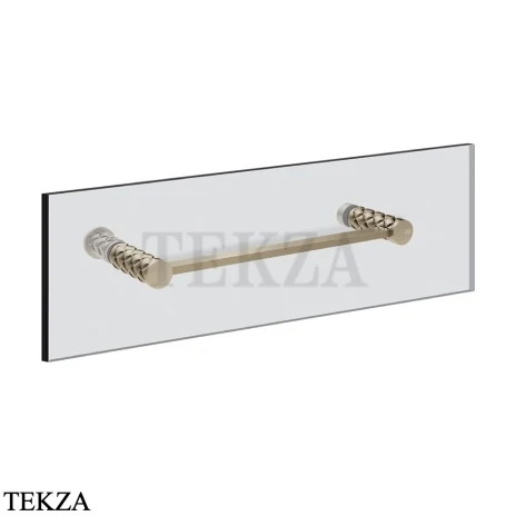 Gessi Pelle Tresse Полотенцедержатель для крепления на стекло, 30 см 78611-149, Finox Brushed Nickel