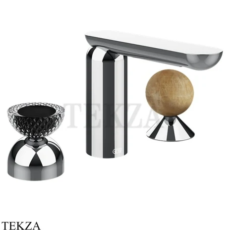 Gessi Perle Смеситель для раковины на 3 отв., без гарнитура 74738-031, хром глянец