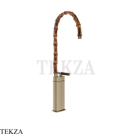 Gessi Jacqueline Смеситель для раковины высокий, без донного клапана 77209-149, нерж. сталь Brush / никель Brushed