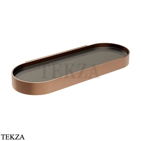 Gessi Pelle Tresse Полочка настенная в душевую, 56861-708, Copper Brushed PVD