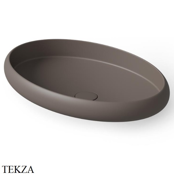 Dea Design Washbasins Раковина настольная овальная Solid Surface DD9088 600 6, Grey Brown №6