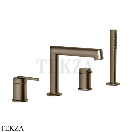 Gessi INGRANAGGIO Смеситель на борт ванны, с гарнитуром 63537-761, Coffee Bronze Br. PVD