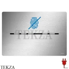 TECEsolid Панель смыва для унитаза с бесконтактной активацией, от сети 9240454, нержавеющая сталь, сатин