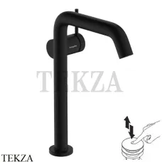 Hansgrohe Tecturis S Смеситель для раковины 240 CoolStart, с донным клапаном 73370670, черный матовый
