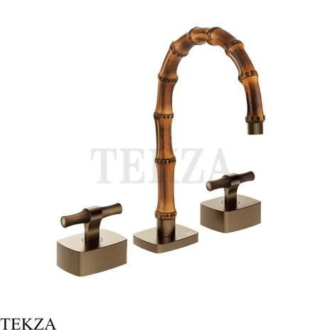 Gessi Jacqueline Смеситель для раковины на 3 отв., без донного клапана 77213-761, бронза Coffee