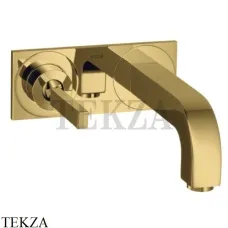 Axor Citterio Смеситель для раковины 160, внешняя часть 39112990, золото глянец