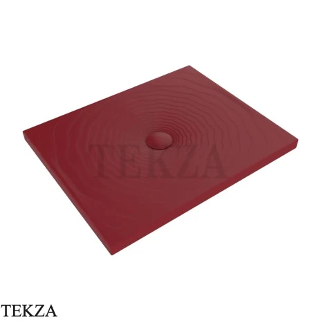 Flaminia Water Drop душевой поддон 100×80×5,5 см, красный Rosso Rubens матовый