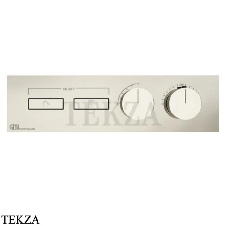 Gessi HI-FI Термостатический смеситель на 2 потока, внешняя часть 63012-720, никель глянец