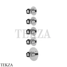 Newform Park L.E. Термостат для душа, 4 потока, внешняя часть 69801E.05.093, хром глянец