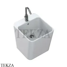 Hatria G-FULL Раковина накладная, 1 отверстие под смеситель YXG801, белый глянец