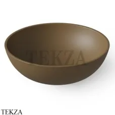 Dea Design Washbasins Раковина настольная D30 см Solid Surface DD9038 300 1, Dark Camel №1