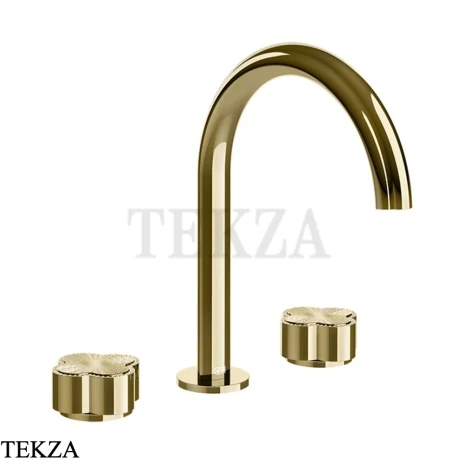 Gessi Ludovica Смеситель для раковины crystals, без гарнитуры 76314-710, шампань глянец
