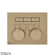 Gessi HI-FI Термостатический смеситель на 3 потока, внешняя часть 63006-726, Warm Bronze Br.