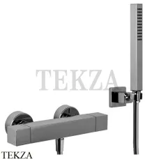 FIMA Carlo Frattini FIT Термостат настенный, с гарнитуром, F4245CN, Black chrome FIMA Carlo Frattini FIT Термостат настенный, с гарнитуром, F4245CN, Black chrome