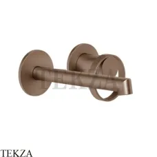 Gessi ANELLO Смеситель для раковины, с коротким изливом, внешняя часть 63381-708, Copper Brushed PVD