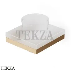 Zucchetti Aguablu Стакан настенный из матового стекла ZAD713.P31, brushed british gold PVD Zucchetti Aguablu Стакан настенный из матового стекла ZAD713.P31, brushed british gold PVD