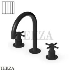 Zucchetti Helm Vertical Смеситель для раковины, без донного клапана ZHM515.XP81G2, brushed total black PVD