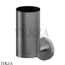 Newform X-Steel 316 Станкан настенный с держателем, сталь 73204X.59.064, PVD Brushed gun metal Newform X-Steel 316 Станкан настенный с держателем, сталь 73204X.59.064, PVD Brushed gun metal