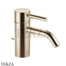 Dornbracht Meta Смеситель для раковины 125, с донным клапаном 33501660-27, Brushed Light Gold
