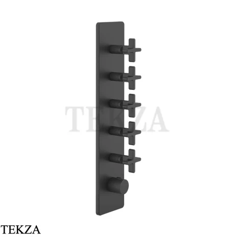 Gessi INCISO WELLNESS Термостат 5 выходов, внешняя часть 58230-299, Black XL