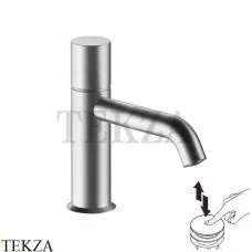 Fantini Nostromo Смеситель для раковины, донный клапан clik-clak 5093E903F, Матовая натуральная сталь