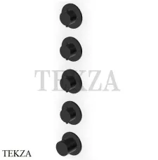Zucchetti Helm Термостат для душа на 4 потока, внешняя часть ZHE804.XP81, brushed total black PVD