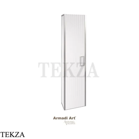 ARMADI ART MONACO Шкаф-пенал 30 см 868-WCR, WHITE (белый глянец), хром