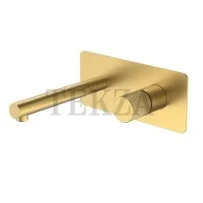 Boheme Stick Смеситель для раковины из стены, комплект Stick 125-MG.3 Matt Gold LINEA