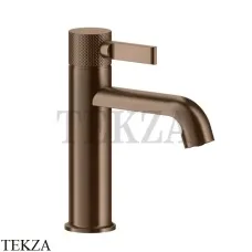 Gessi INCISO Смеситель для раковины низкий, с донным клапаном 58001-708, Copper Brushed
