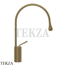 Gessi Goccia Смеситель для раковины высокий, без сливного гарнитура 33605-713, Antique Brass