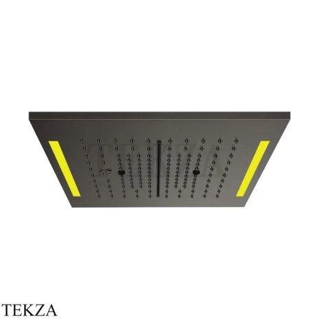 Gessi COLOUR Накладная душевая панель 350, 4 функции 57876-707, Black Metal Brushed PVD