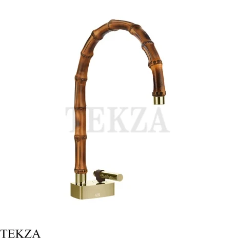 Gessi Jacqueline Смеситель для раковины средний, без донного клапана 77019-710, шампань глянец