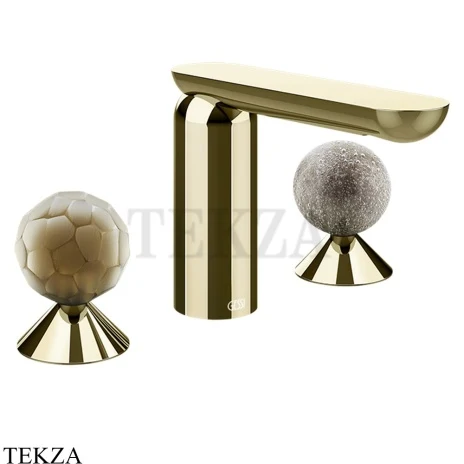 Gessi Perle Смеситель для раковины на 3 отв., без гарнитура 74465-710, шампань глянец