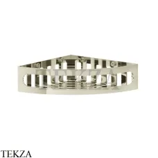 Gessi RILIEVO Полка-решетка угловая в душевую зону 59561-720, Nickel PVD