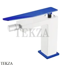 Boheme Q.2 Смеситель для биде однорычажный, без гарнитура 146-WUW.2, Белый-синий